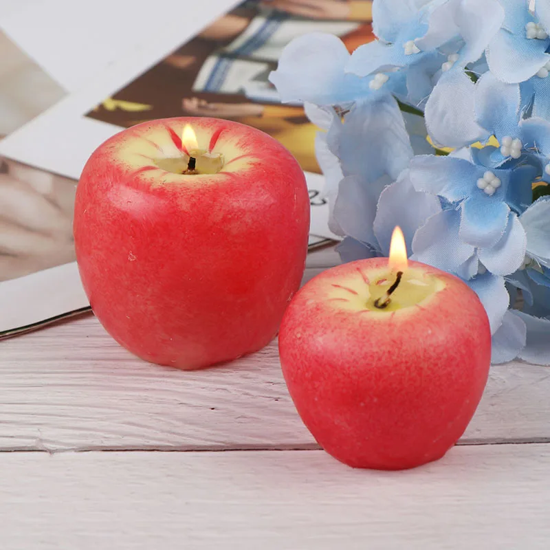 Креативный подарок фруктовые свечи Рождественская имитация искусственные