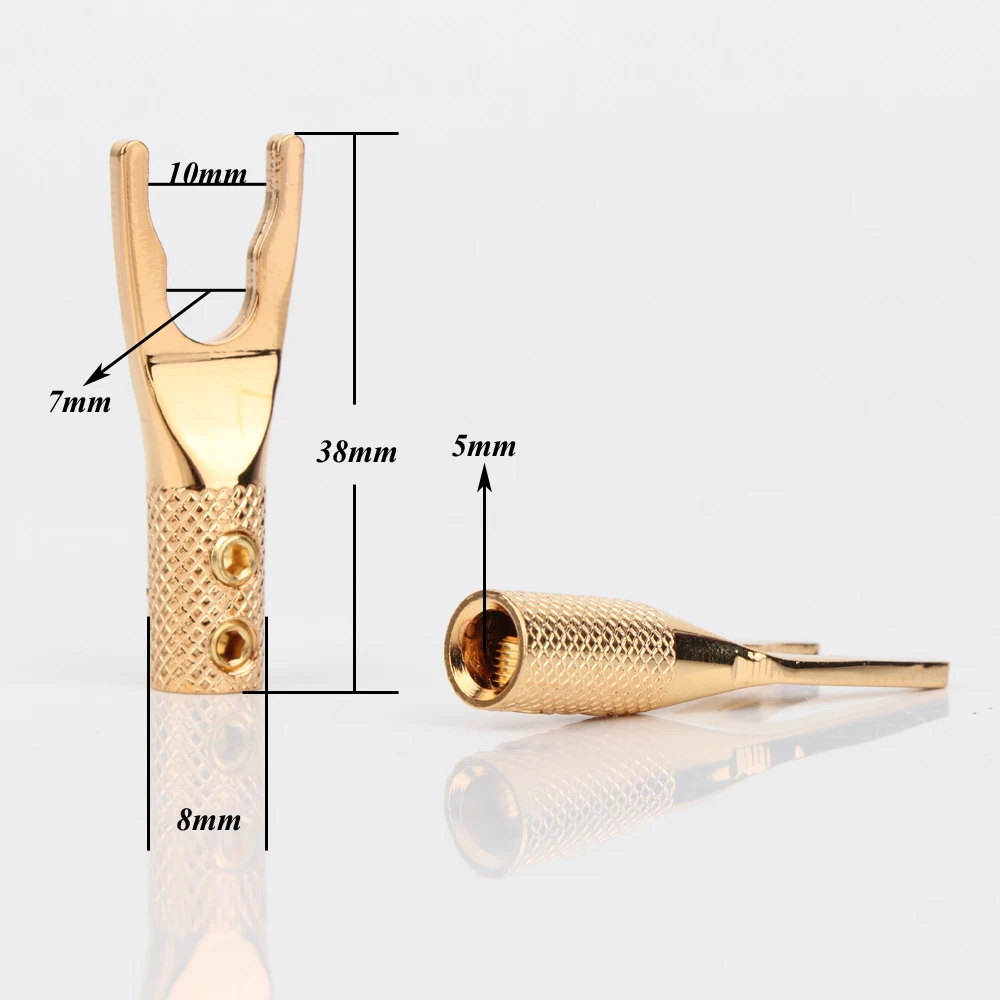 

SY1535 8x Hifi позолоченная вилка-Лопатка для динамика