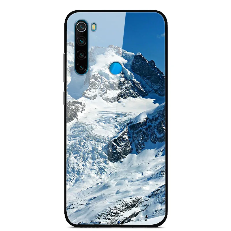 19 Для Xiaomi Redmi Note 8 T чехол из закаленного стекла жесткий чехол для телефона для Xiaomi Redmi Note 8 T Задняя крышка Redmi Note8T 8 T мягкий бампер - Color: 19