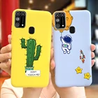Милый мультяшный Чехол С КАКТУСОМ, астронавтом, для Samsung Galaxy M31, M31S, M 31 Prime, силиконовый мягкий чехол из ТПУ для телефона Samsung M315F, M317F
