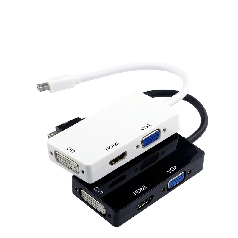 

Mini Dp To Mini DP To VGA HDMI-compatible DVI Three In One Adapter Cable Mini Dp One Point Three