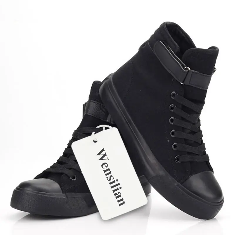 Кеды женские из денима Вулканизированная подошва высокие кроссовки