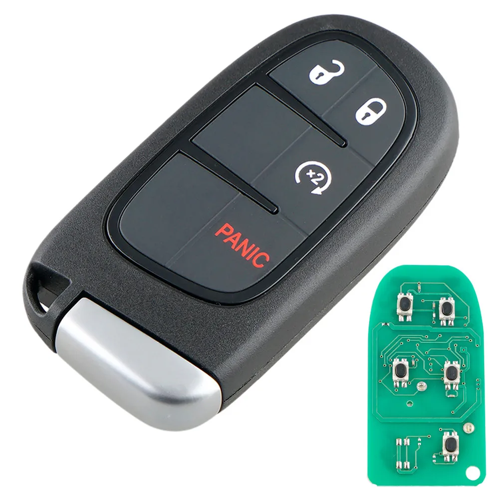 

433MHz 4 Buttons Smart Remote Car Key Fob with Chip GQ4-54T for Dodge Ram 1500 2500 3500 2013 - 2019