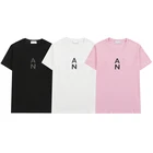 Новинка лета 2021, мужская и женская дышащая футболка, модная свободная тонкая футболка с коротким рукавом.