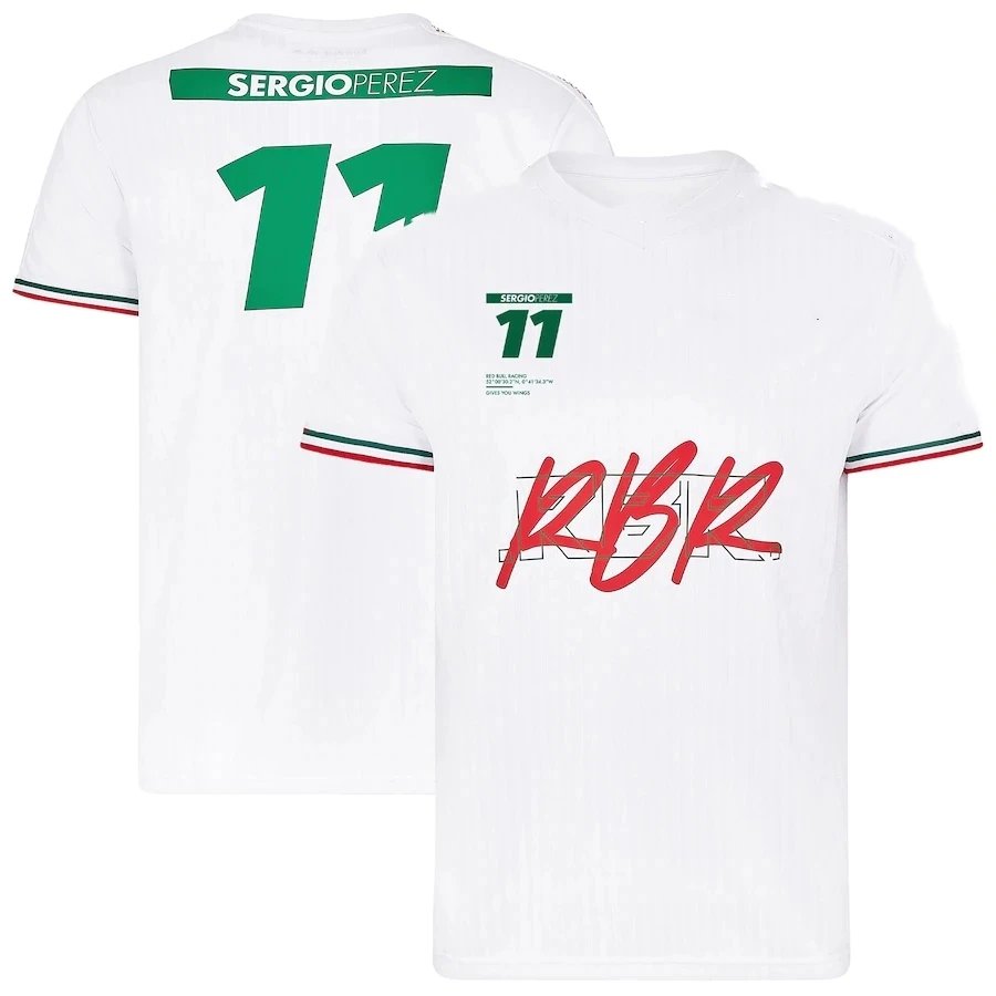 

F1 Team Motorsport White Color Bull Martin Shirt Racing Jersey Short Sleeve Shirt Cycling Breathable And Quick-Drying Summer