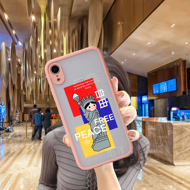 

For iPhone XR Case Luxury Original Liquid Silicone Soft Cover Shockproof Phone Case