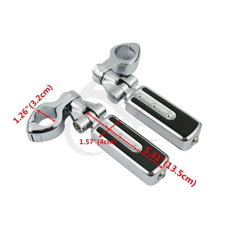 

Motorcycle 32mm 1 1/4" Engine Guard Footpeg Rest Clamps Mounting Kit For Honda Yamaha Kasawaki Suzuki Harley Touring ATV UTV