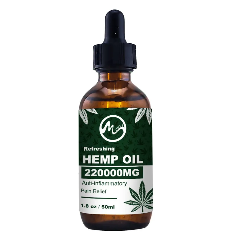 Масло пеньковое Minch 50 мл масло конопляного волокна для снятия боли 220000 мг