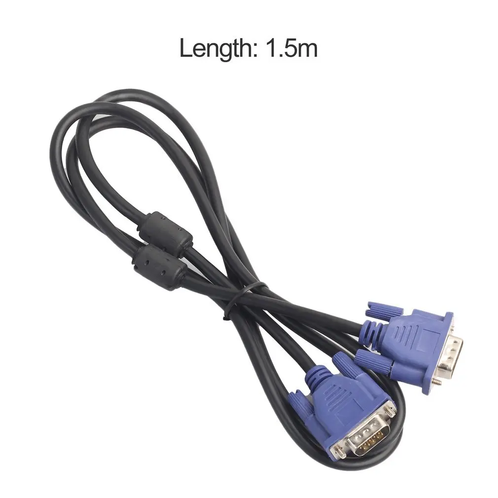 

REXLIS VGA Cable VGA Extension Cable Cord for Computer PC HD 15 Pin Male to Male Polybag Laptop Notebook Projector LCD Monitor