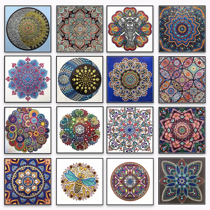 Особая алмазная живопись Мандала Цветок Современный узор Сделай Сам 5D Запчасти