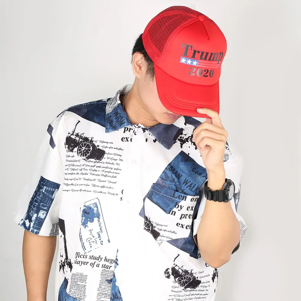 Мужская Женская бейсболка с буквенным принтом s Trump 2020 удобная сетчатая хлопковая