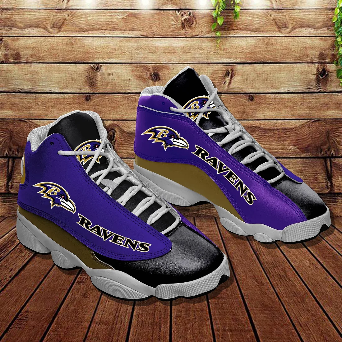 

Baltimore Men's casual shoes Ravens Lace-up Fashion High gang Sneakers Tennis Sports Basketball Shoes Exclusive Ankle Boots