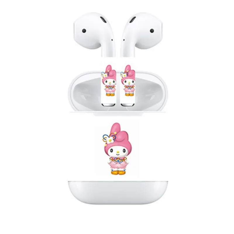 Модная защитная виниловая наклейка для наушников Apple AirPods съемная клейкая