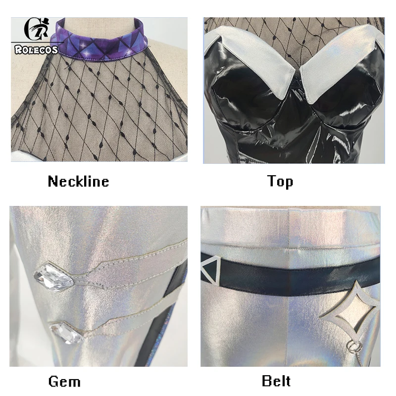 Костюм для косплея KDA Kaisa из игры ROLECOS костюм сексуальный топа и брюк карнавальный