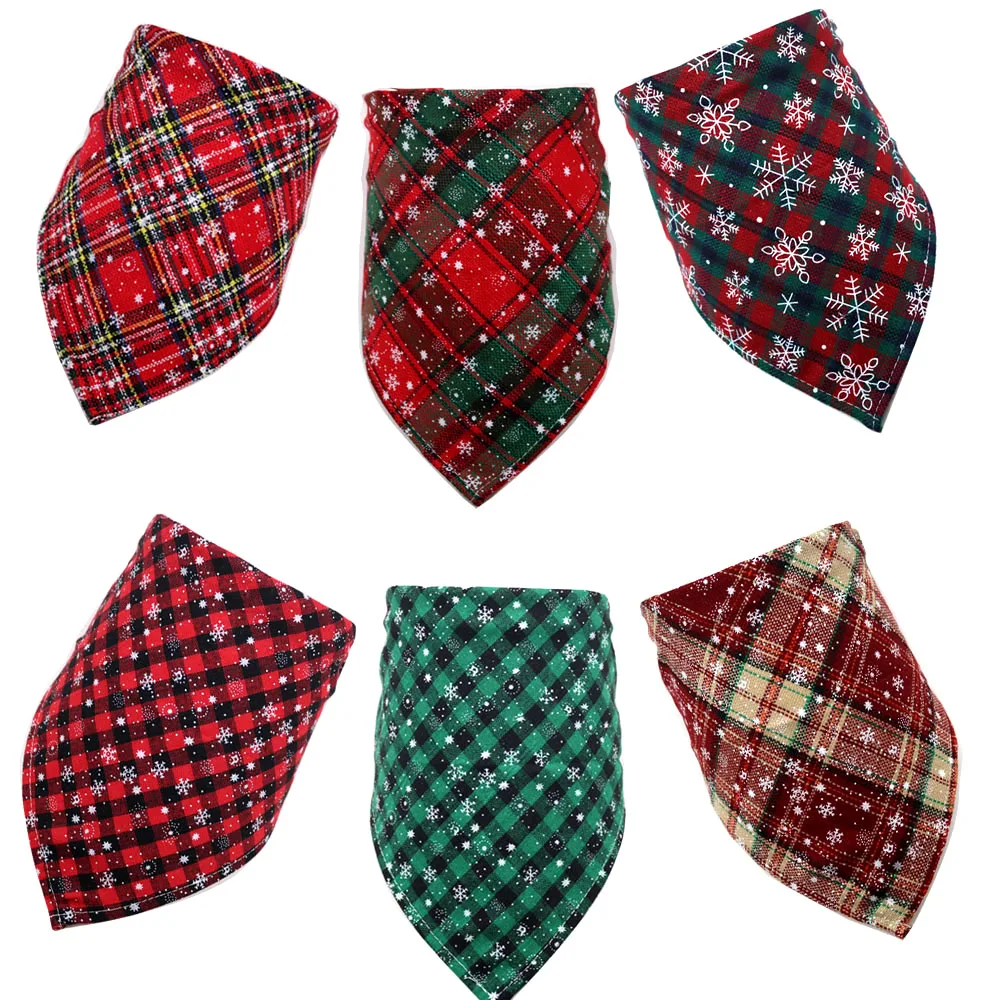 Бандана для собак на Рождество 1 шт. товары домашних животных банданы шарф