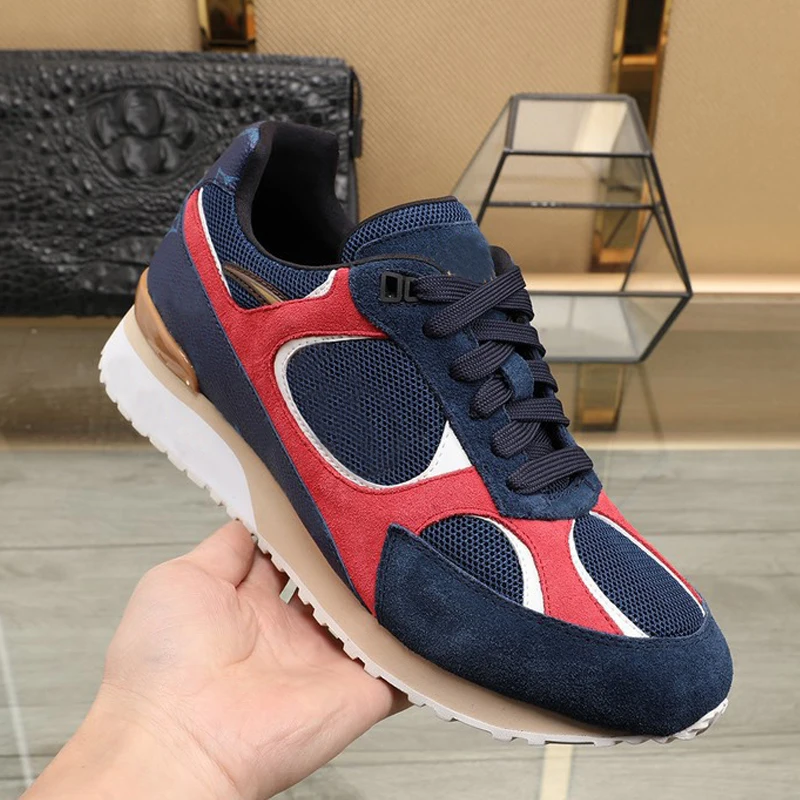 

Men's luxury shoes, men's designer sports shoes, high quality patchwork, breathable mesh laces, casual fashion men's shoes