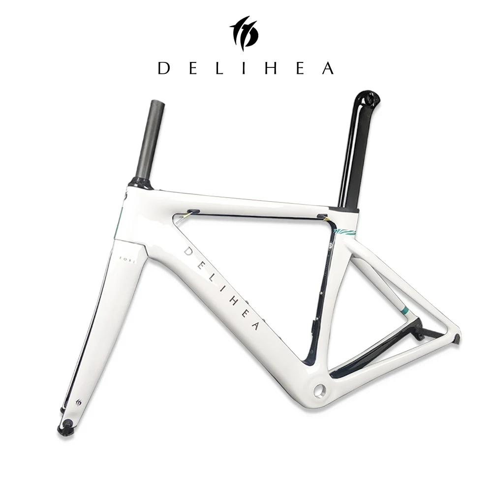 DeliHea T1000 карбоновая рама для шоссейного велосипеда, велосипедная Рама, супер легкая Ди2/Механическая гоночная карбоновая дорожная рама