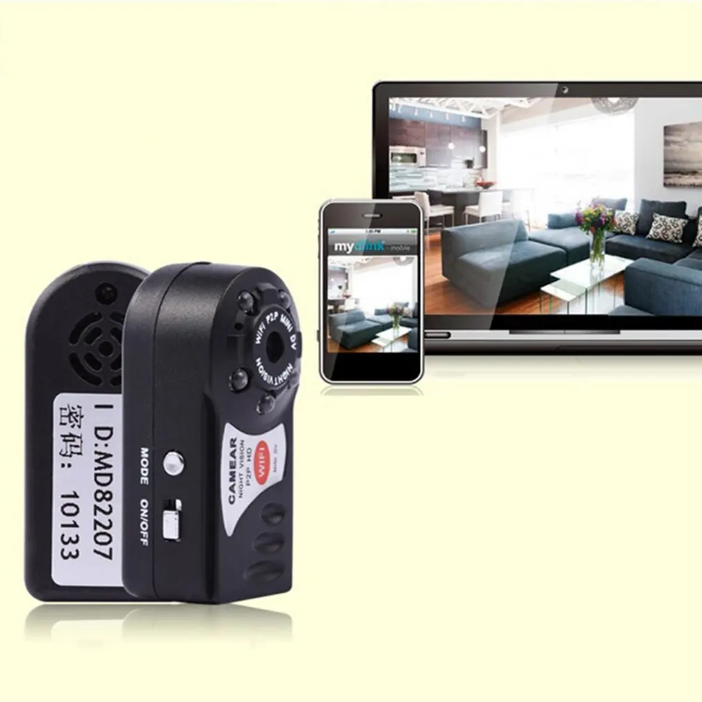 Мини-камера видеонаблюдения Q7 P2P Wi-Fi Micro DV IP беспроводная дистанционная |