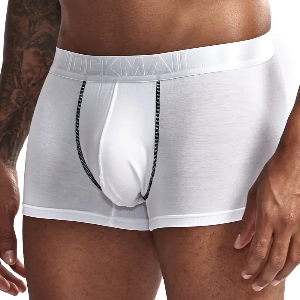 JOCKMAIL сексуальное мужское нижнее белье u-выпуклое боксеры сетчатые дышащие трусы