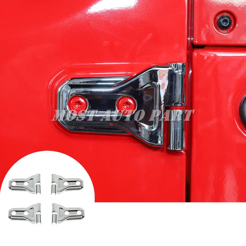 АБС пластик хром Петля двери автомобиля Накладка для Jeep Wrangler JL 2 2018 2021