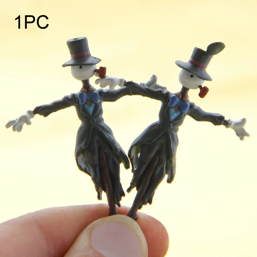 Landscape Home Decoration Mini Scarecrow Figurine Toy Figures Anime Garden Miniatures Resin Doll Halloween Gift | Дом и сад