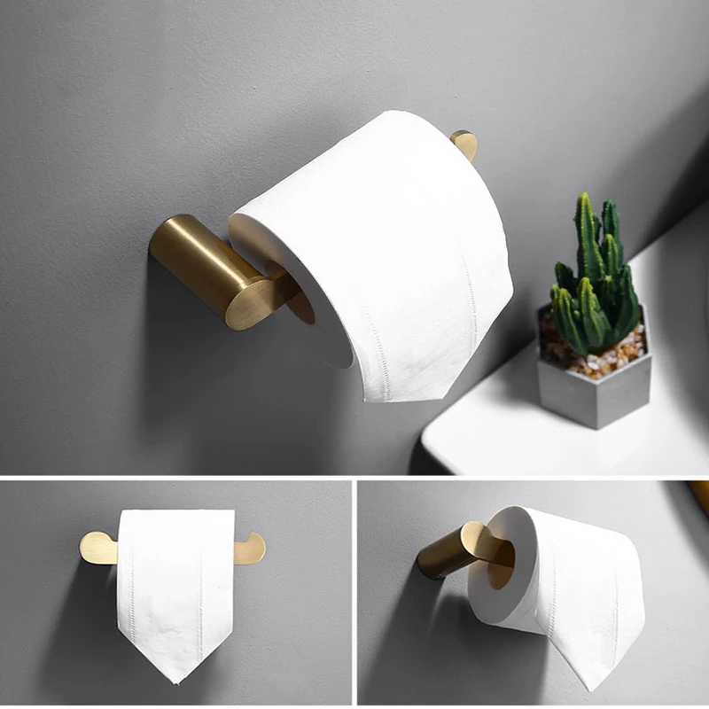 Матовый золотой набор оборудования для ванной комнаты настенный держатель