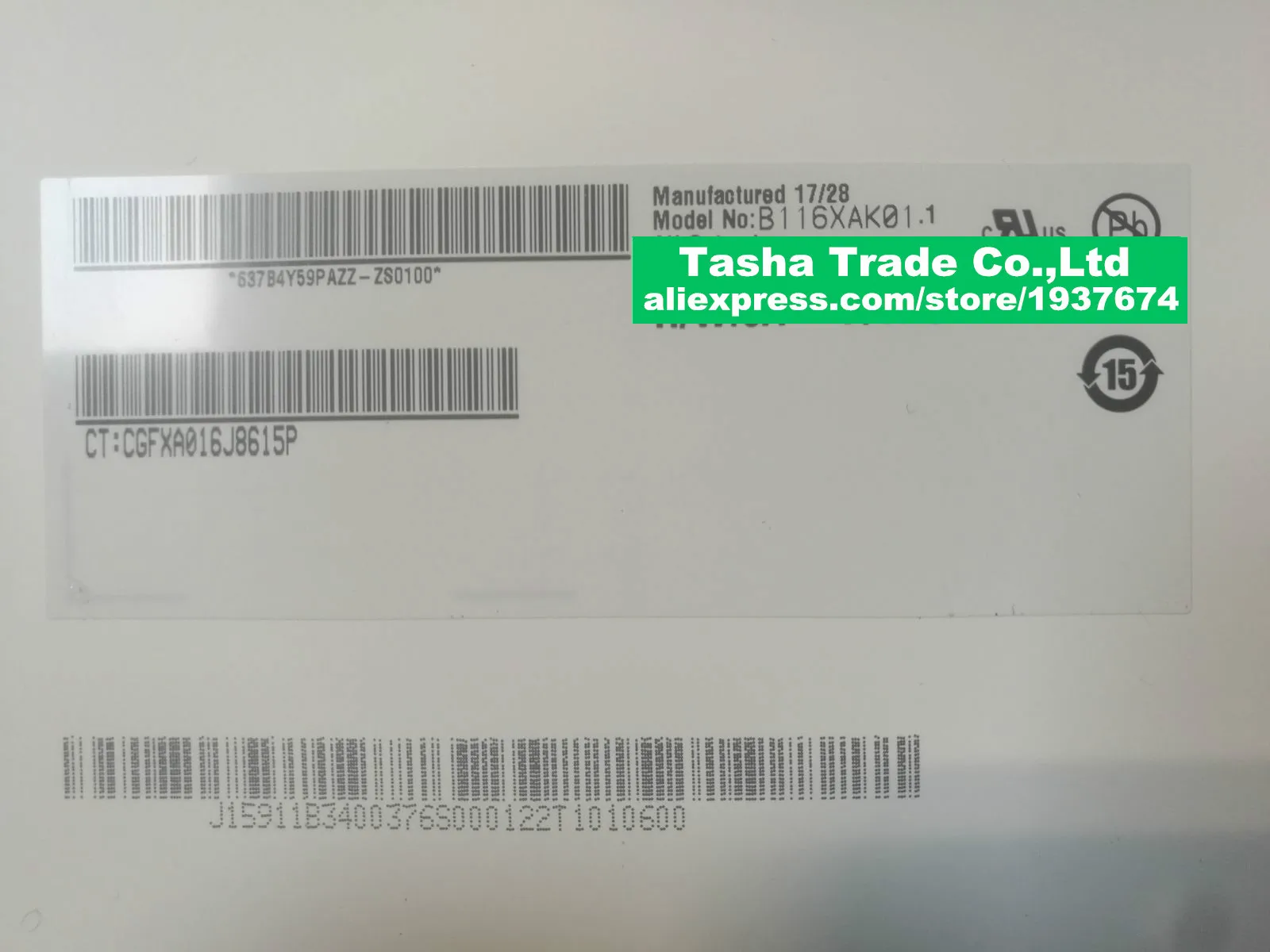 

B116XAK01.1 with touch function 1366 * 768 40 pin interface for HP Chromebook 11 G5 EE 11.6'' Slim Touch screen assembly