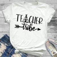 women lady t shirt teacher tribe printed tshirt ladies short sleeve tee shirt women female tops clothes graphic t shirt ews3