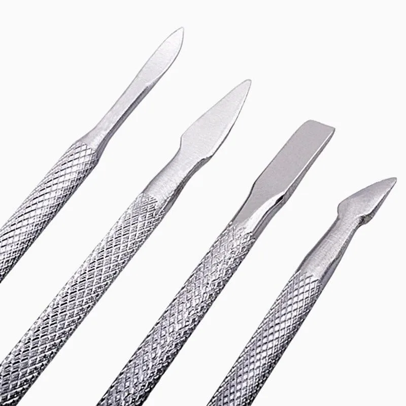 

Двухголовые стальные толкатели для удаления кутикулы ногтя, ложка для удаления, триммер для удаления омертвевшей кожи, маникюрный очистите...