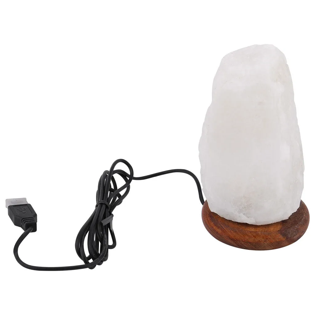 Натуральный рок ночник очиститель воздуха соляная лампа Ион Цвет Кристалл
