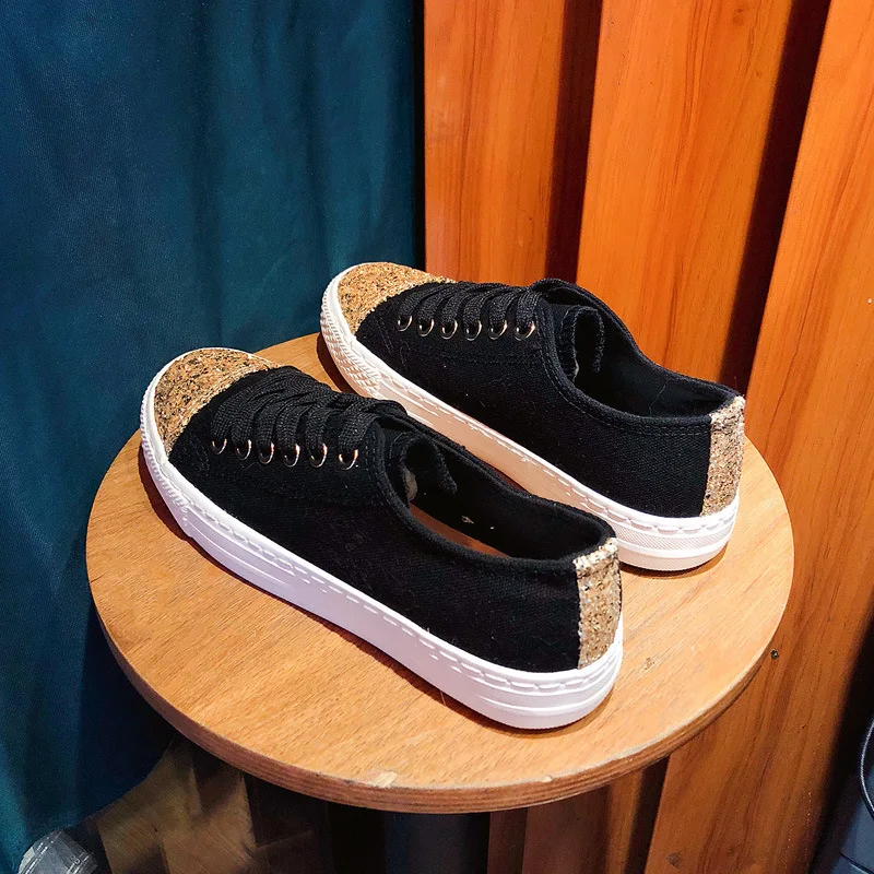 Новинка Сезон весна Стильная женская Вулканизированная обувь Кроссовки Женская