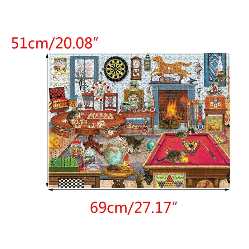 

1000 Pieces Decompression Jigsaw Puzzles Paper Assembling Landscape for Adults