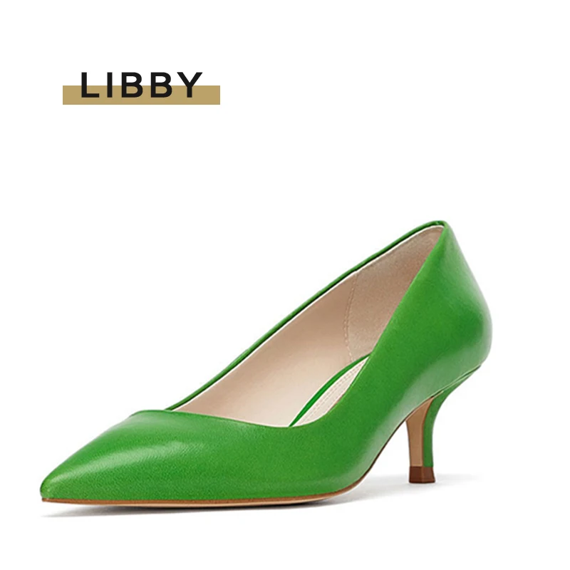 Туфли-лодочки женские на тонком каблуке брендовая офисная Классическая обувь с