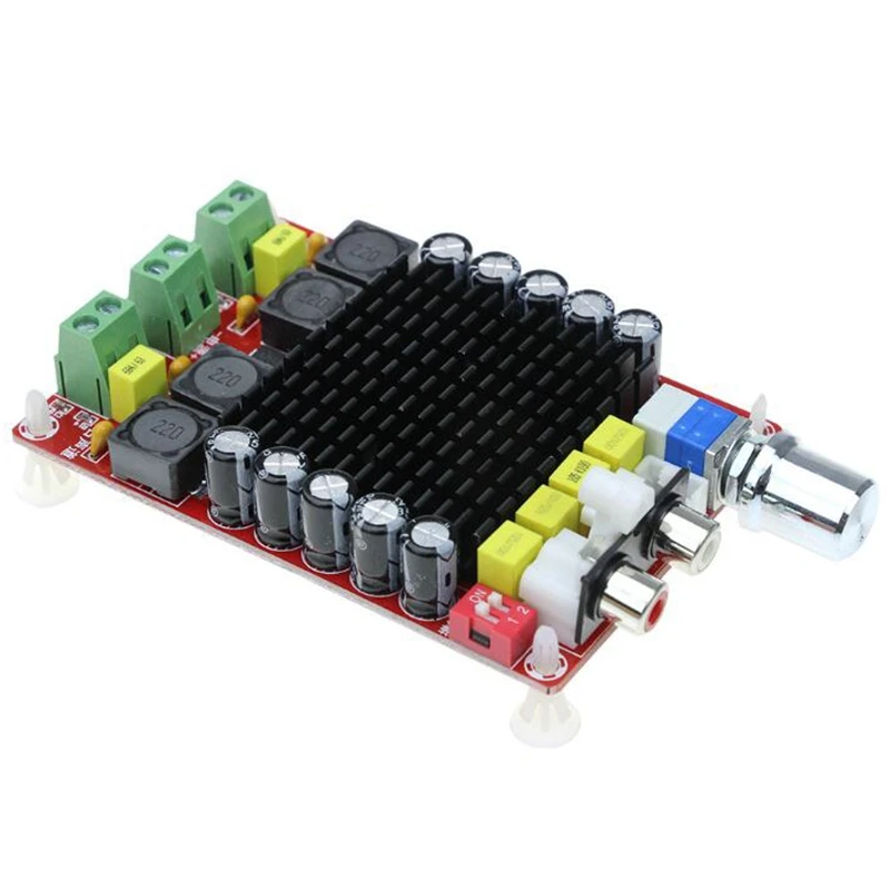 TDA7498 Цифровая плата усилителя мощности 100 Вт + 100 Вт, двухканальный стерео аудио класса D для динамика DC 15-34V E4-001 on.