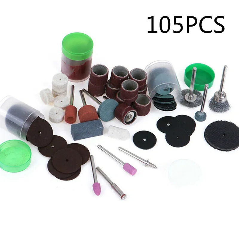 

105 шт. Мини Многофункциональный шлифовальный инструмент электрический набор дрель для полировки стекла вращающиеся инструменты для резьбы...