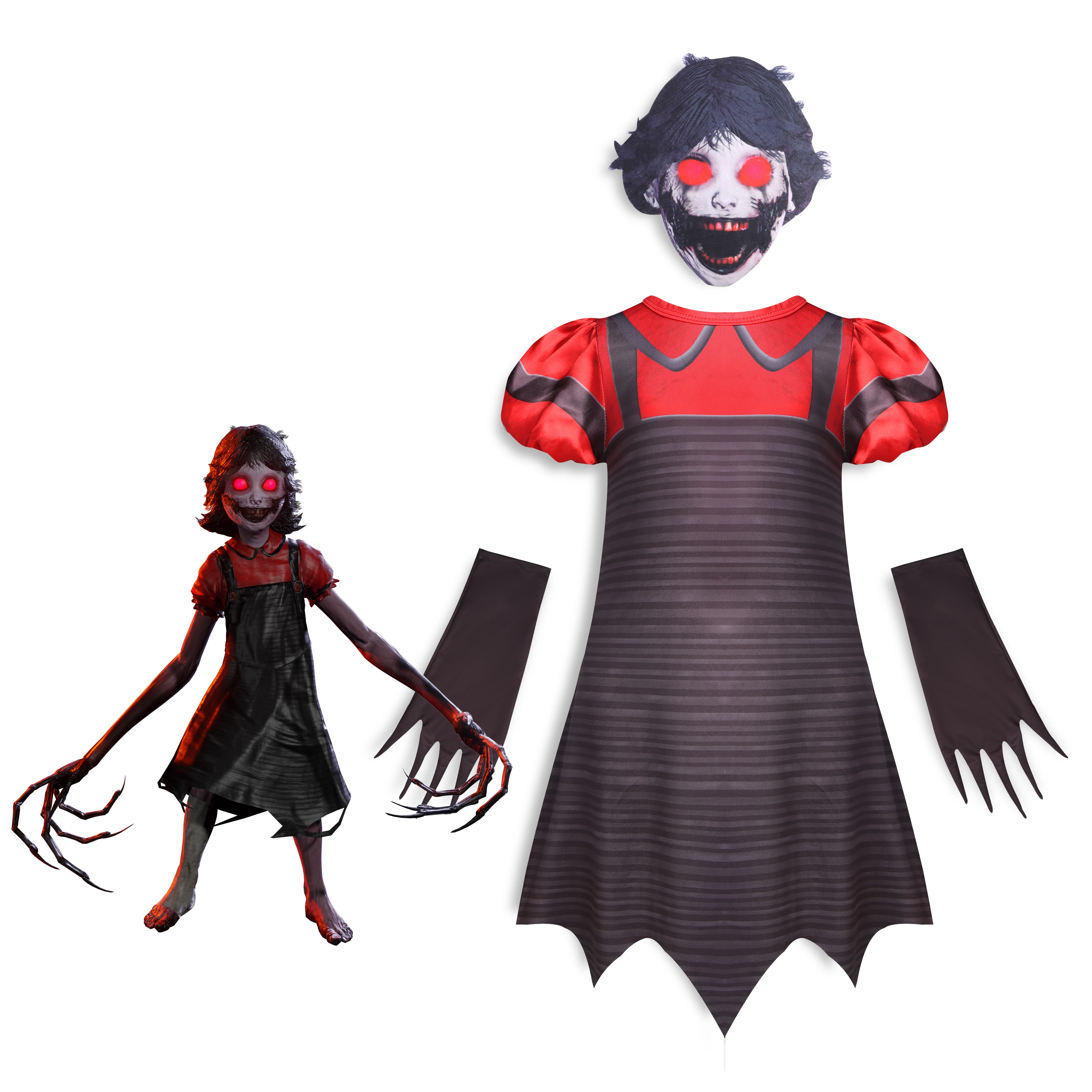 

Costume Kids Cosplay Girls Jumpsuits Carnival Halloween Costumes for Kids Bodysuit Girls Mal Dress Up Onesies Kids Evie Cosplay