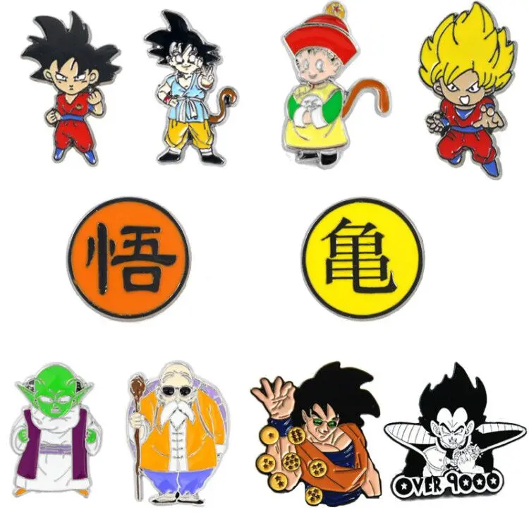 10 стилей Dragon Ball Son Goku брошь эмаль мультфильм значок украшение на рюкзак одежда