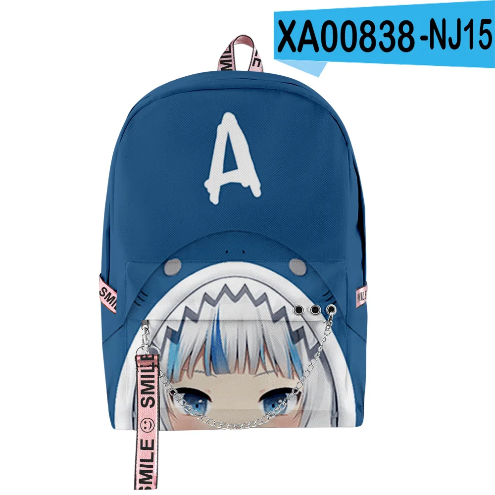 

Gawr Gura crtoon Pattern Large Capacity Student Backpack