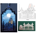 Металлические Вырубные штампы форма Рождественский замок забор Украшение скрапбукинг бумажный Нож Форма лезвие перфоратор трафареты