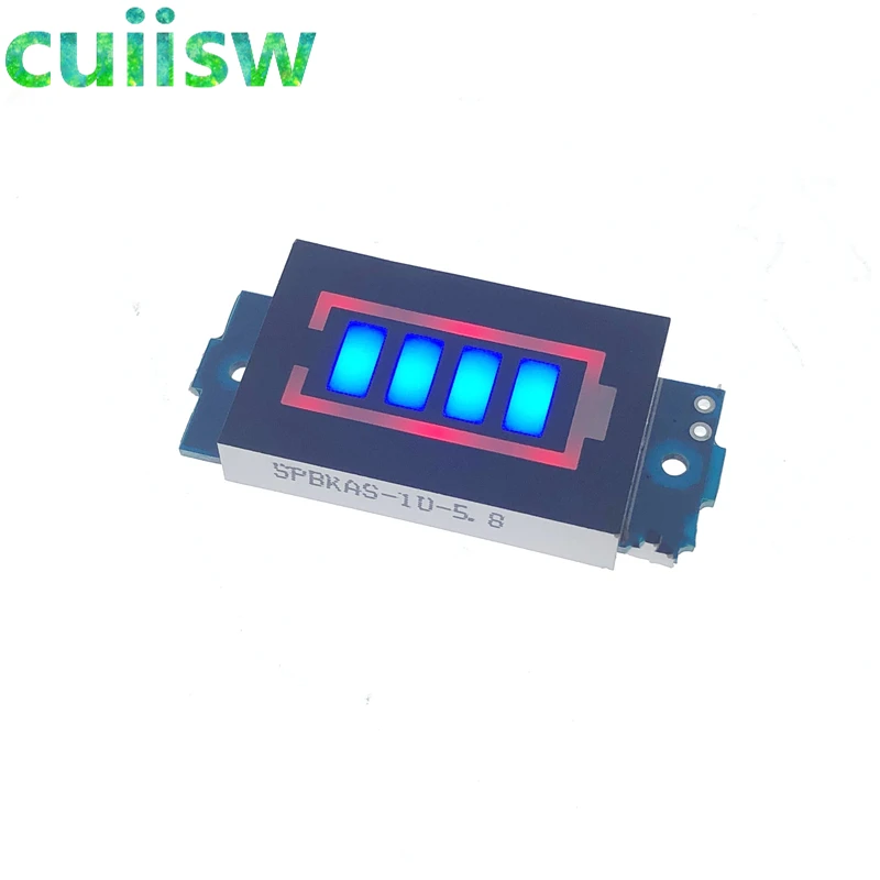Индикатор емкости литиевой батареи 1S 2S 3S 4S 18650 16 8 в синий дисплей тестер мощности