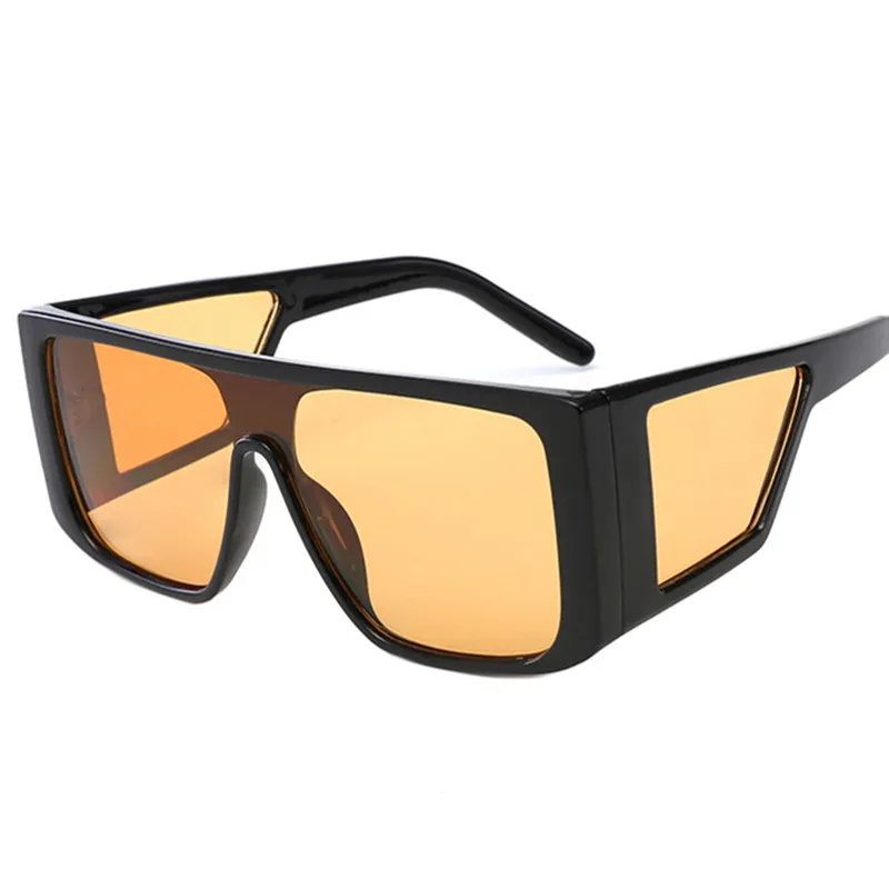 Мужские солнцезащитные очки в стиле стимпанк с большой оправой большие модные