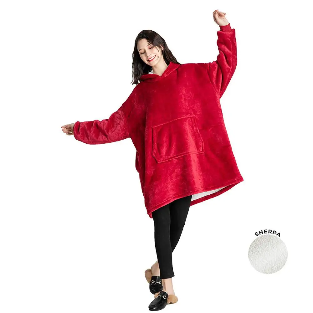Мантас носимая Толстовка плюшевое Коралловое Флисовое одеяло с рукавом супер