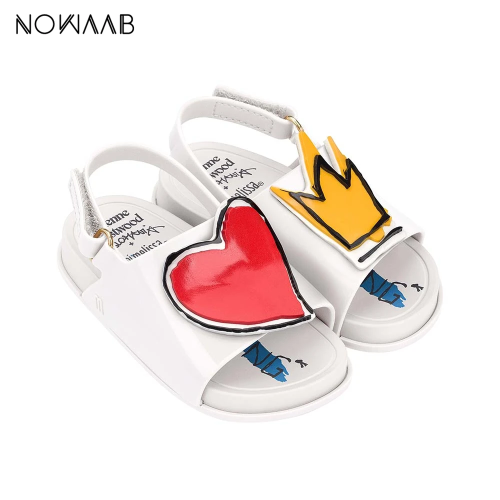 Мини Мелисса пляжные сандалии 2019 летняя одежда для мальчиков и девочек