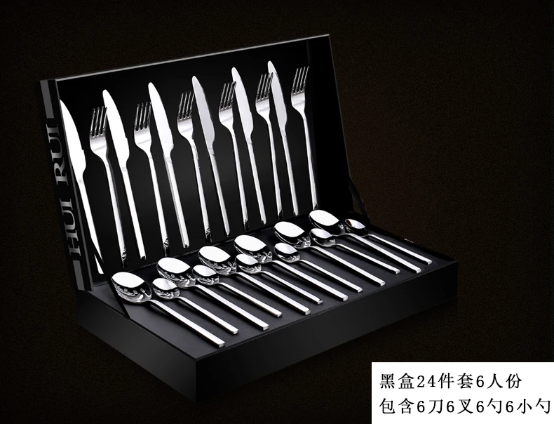 

German Cutlery Set Stainless Steel Spoon And Fork Set Stainless Steel Travel Utensil Set Conjunto De Talheres Kitchen BD50CJ