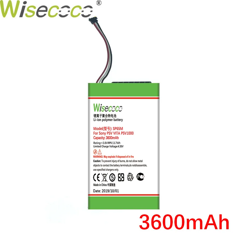 WISECOCO 3600 мАч батарея для sony psv VITA psv ITA 1000 psv 1000 SP65M PCH-1001 PCH-1101 телефон последняя продукция+ номер отслеживания