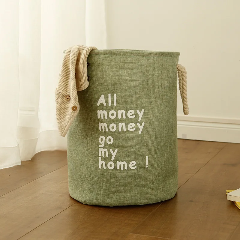 3PCS / LOT Hot Sale Letter Print EVA Thicken Double Layer Foldable Laundry Basket Storage Dirty Clothes Bucket | Дом и сад