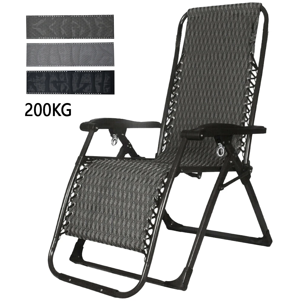 

Lounge Lunch Break Beach Chair Mesh Fabric Universal Sun Lounger Replacement Cloth
