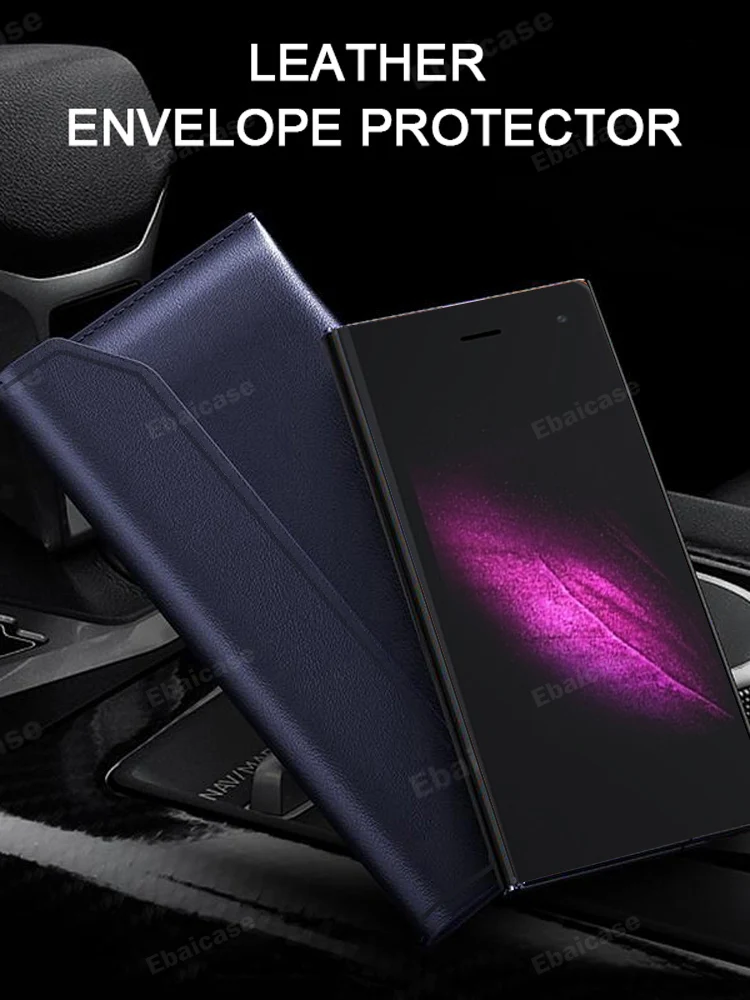 Чехол из воловьей кожи для Samsung W20 складной чехол кошелек натуральной сумка Galaxy Z