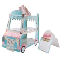 ice cream van stand cars display stand cupcakes event party disposable birthday decoration cupcake sugar sweets crafts display