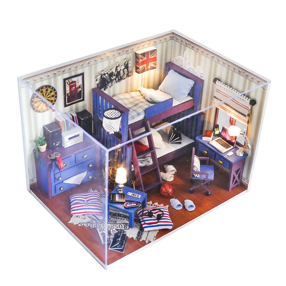 

DIY Cottage To Youth Handmade Model House Toy Ornament Creative Birthday Gift for Boys